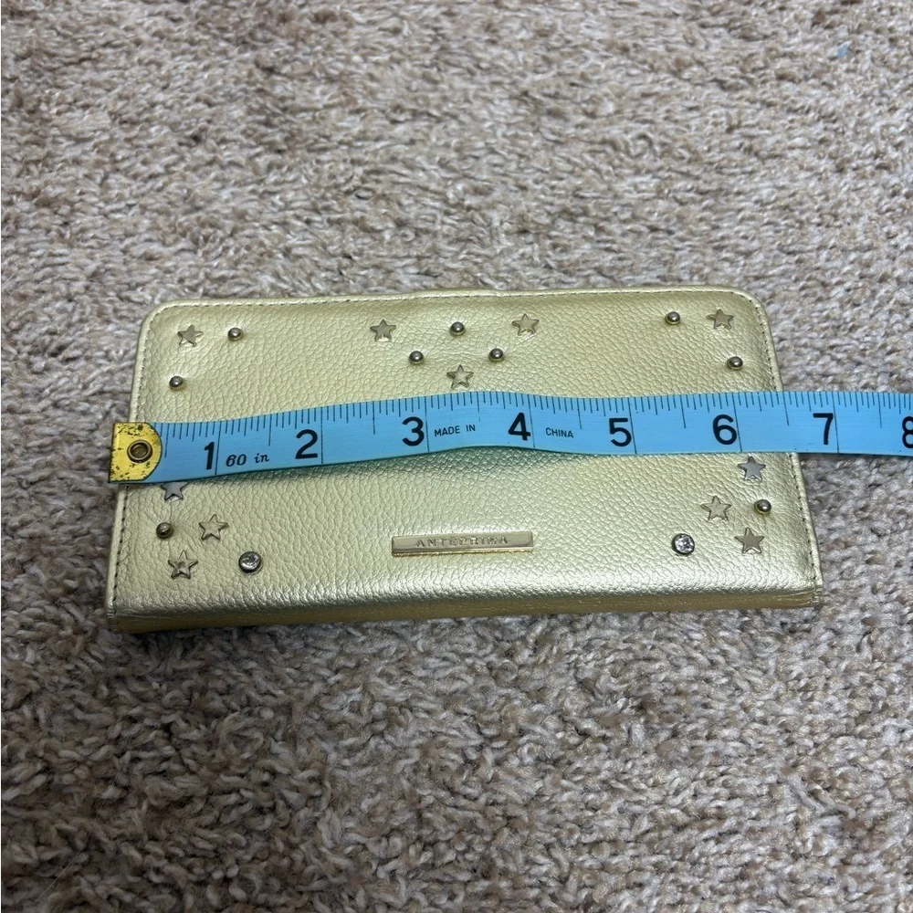 NEW Anteprima cell phone case gold card holder magnetic closure quiet luxury